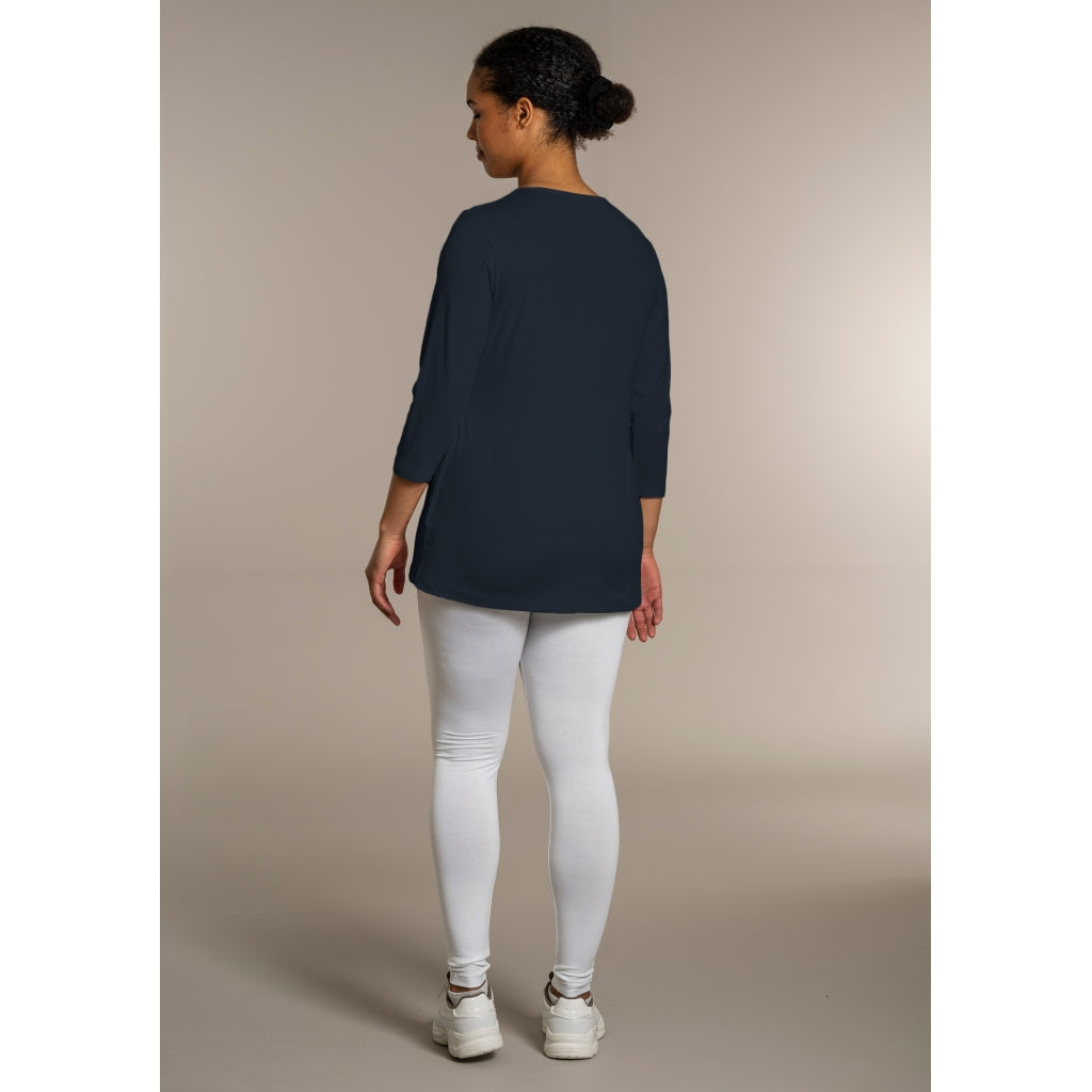 Sandgaard T-shirt med 3/4 ærmer T-Shirt 1 Dark Blue