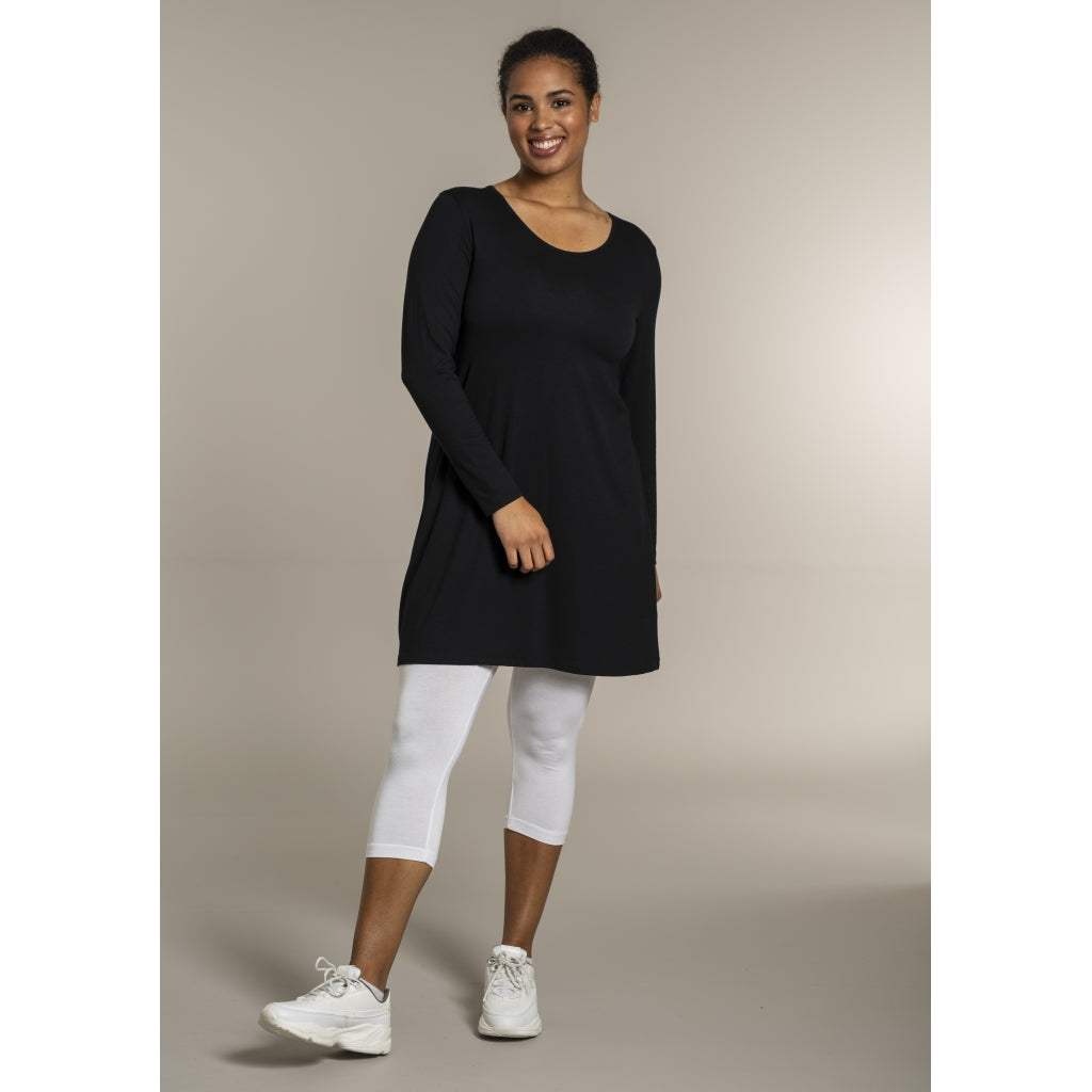 Sandgaard A-shape bluse med lange ærmer T-Shirt Black