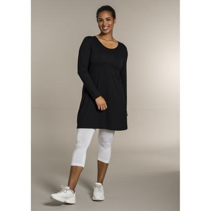 Sandgaard A-shape bluse med lange ærmer T-Shirt Black
