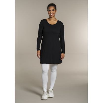 Sandgaard A-shape bluse med lange ærmer T-Shirt Black