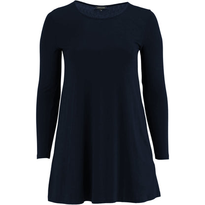 Sandgaard A-shape bluse med lange ærmer T-Shirt Dark Blue