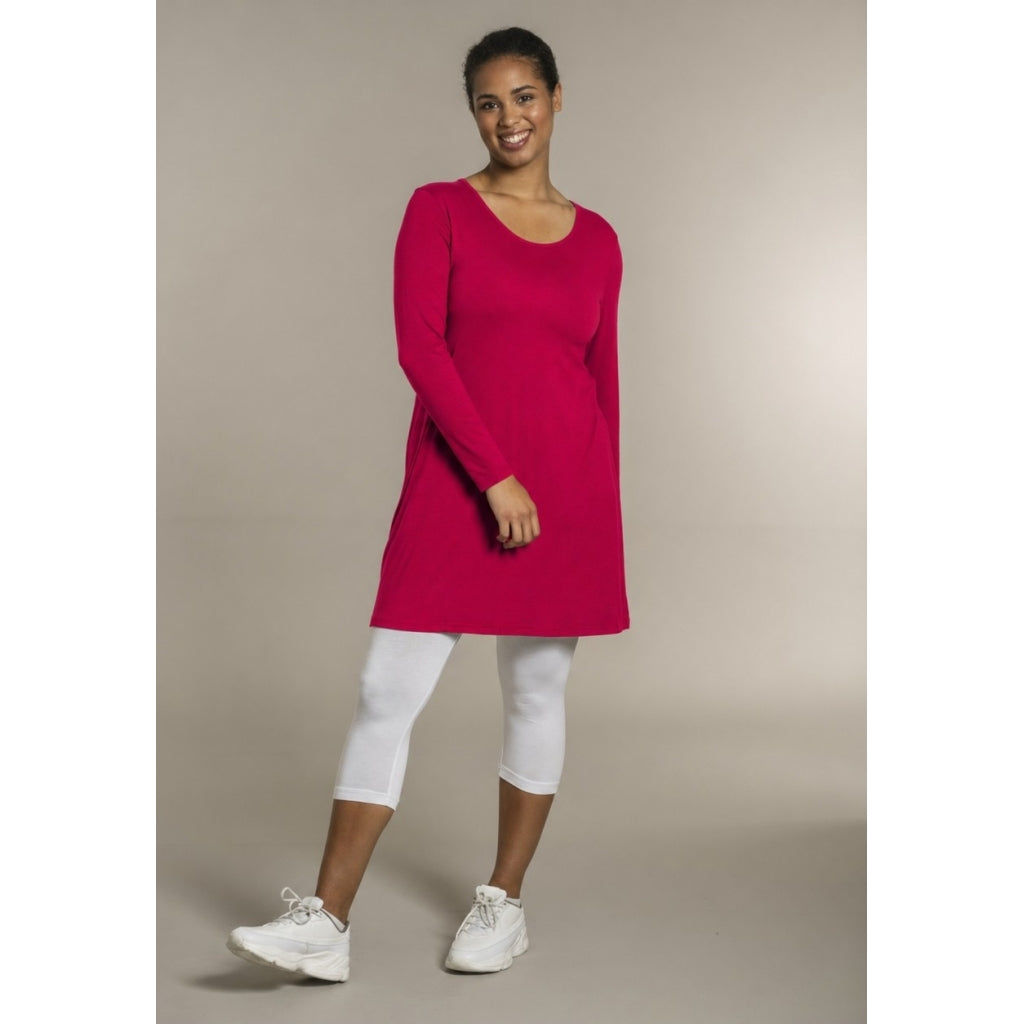 Sandgaard A-shape bluse med lange ærmer T-Shirt Pink