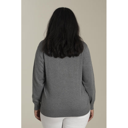 Sandgaard Strikket bluse Knit Blouse Grey Melange