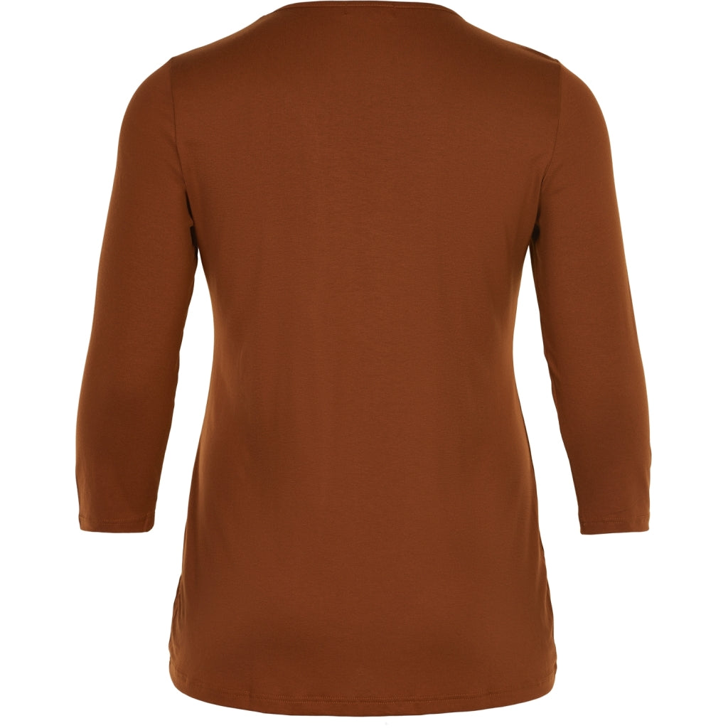 Sandgaard T-shirt med 3/4 ærmer T-Shirt Burn Orange