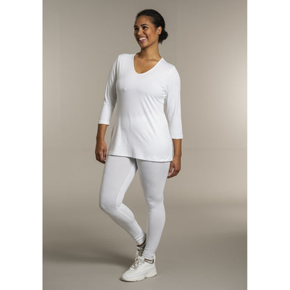 Sandgaard T-shirt med 3/4 ærmer T-Shirt White