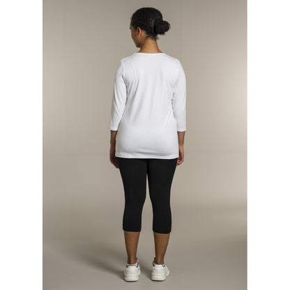 Sandgaard T-shirt med 3/4 ærmer T-Shirt White