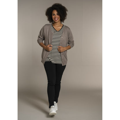 Sandgaard T-shirt striped T-Shirt Striped Black/Offwhite