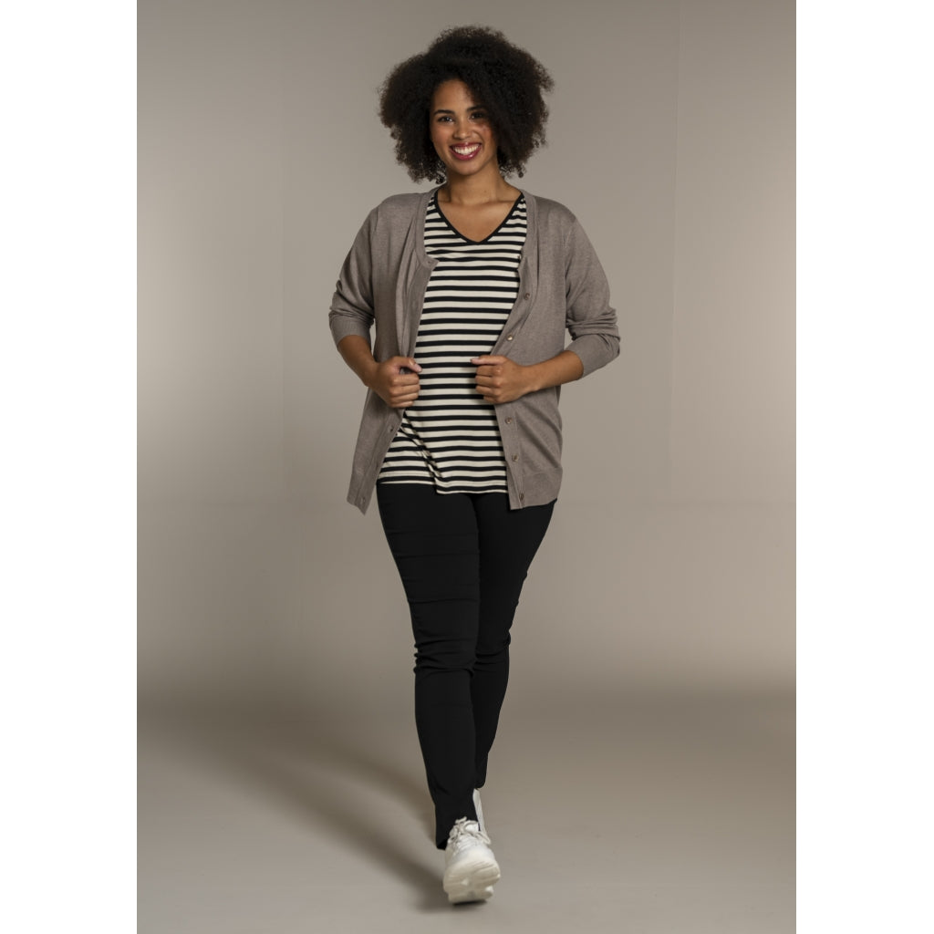 Sandgaard T-shirt striped T-Shirt Striped Black/Offwhite