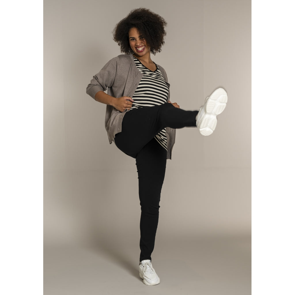 Sandgaard T-shirt striped T-Shirt Striped Black/Offwhite
