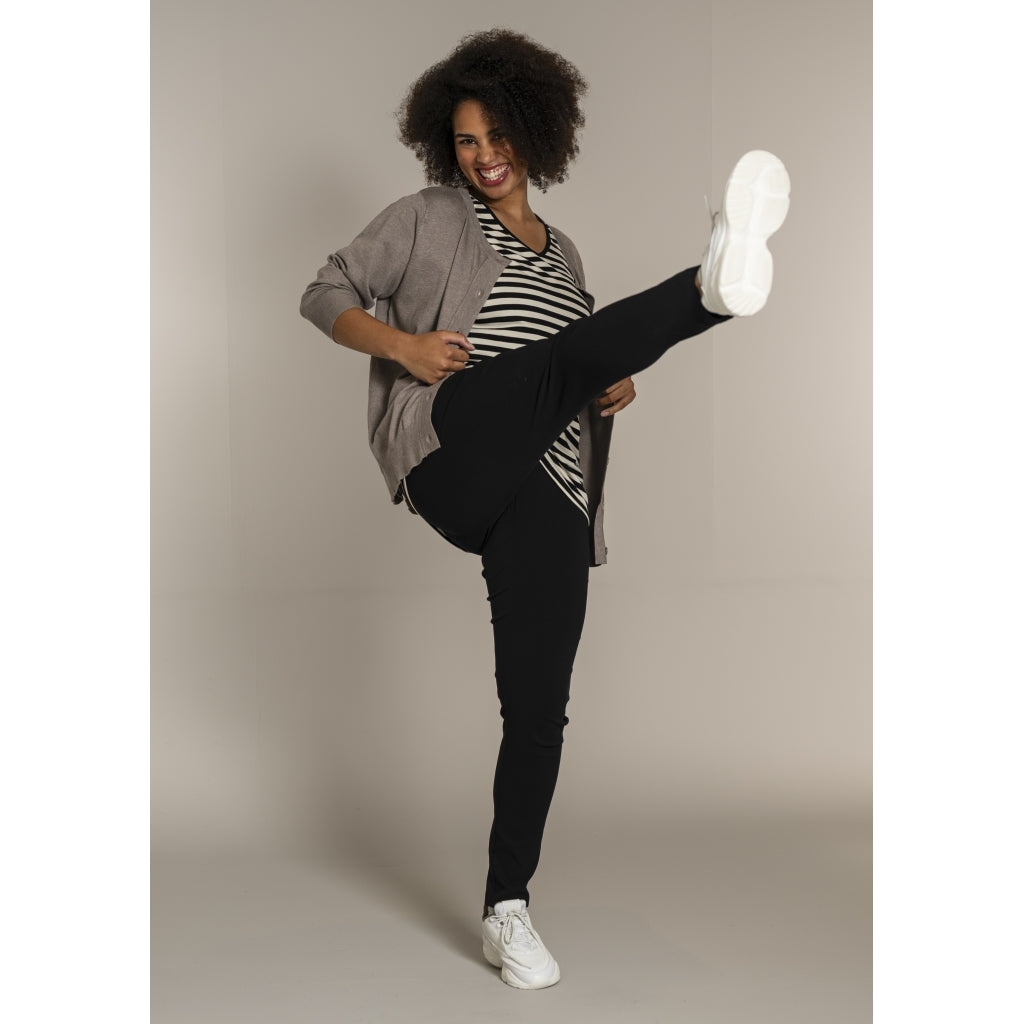 Sandgaard T-shirt striped T-Shirt Striped Black/Offwhite