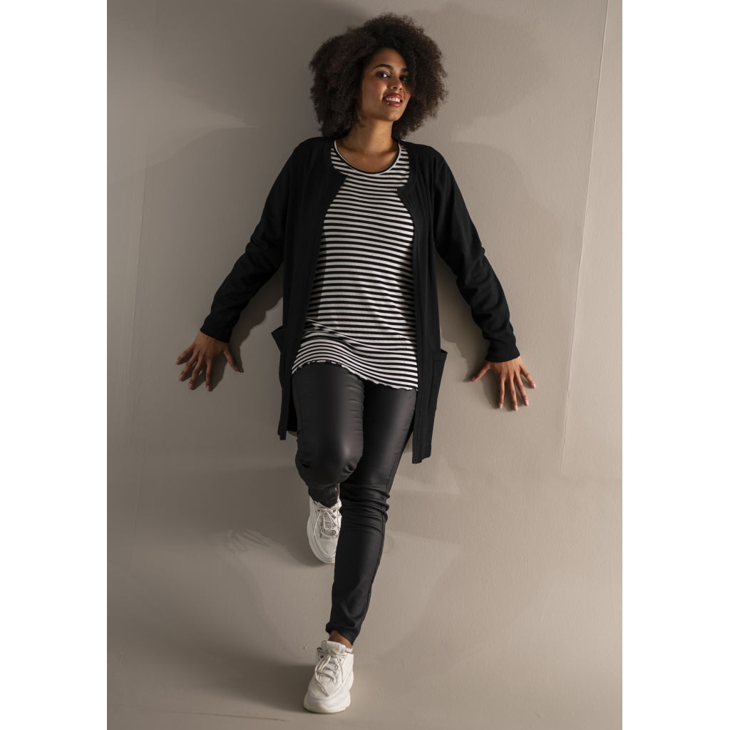 Sandgaard T-shirt striped T-Shirt Striped Black/Offwhite